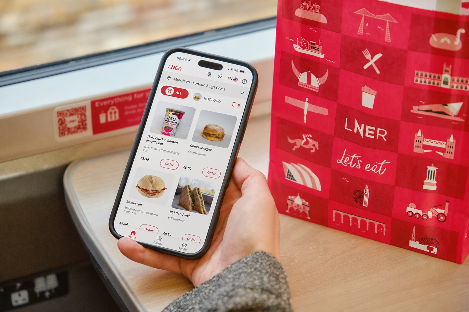LNER at-seat ordering powered by ECR technology